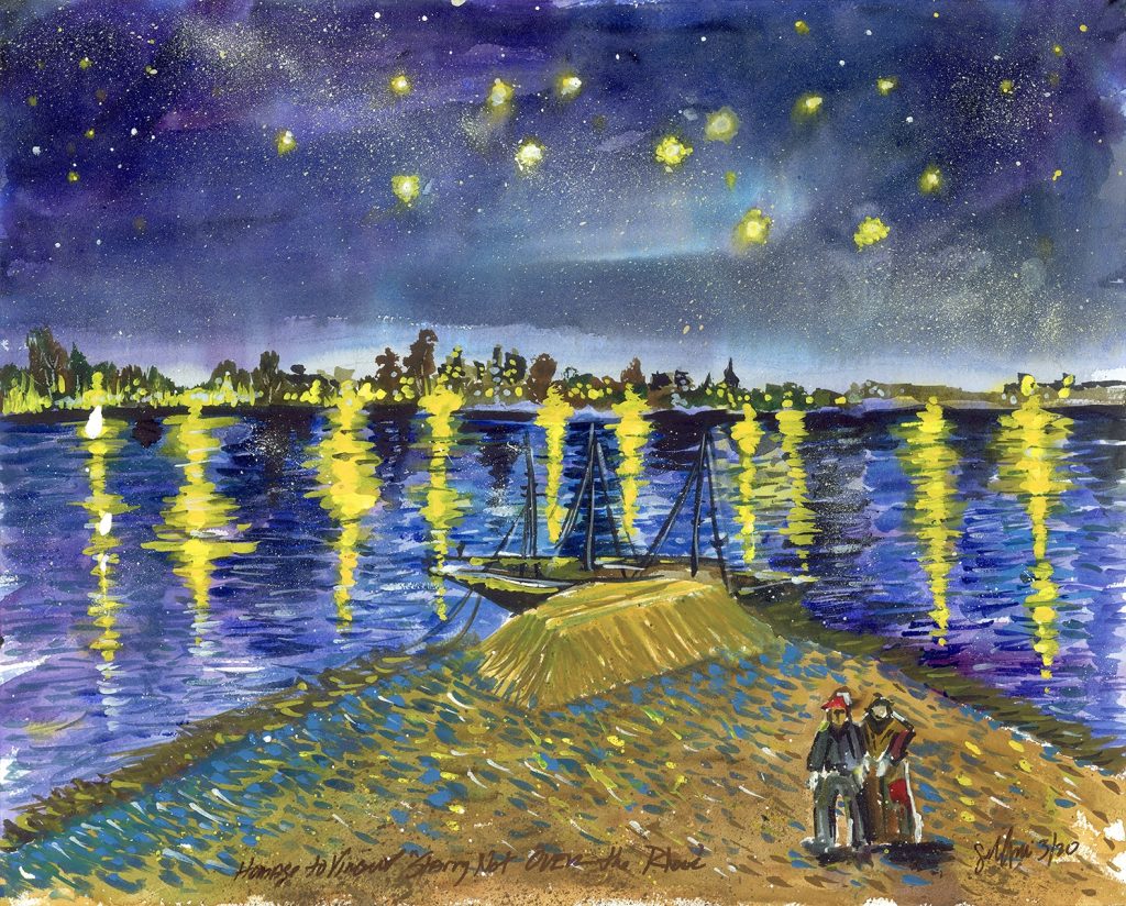 "Starry Night on The Rhone"